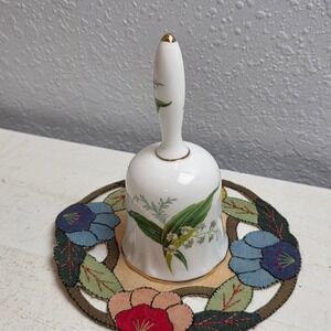 Hammersley Fine Bone China Lily of the Valley Floral Dinner Bell Made in England
